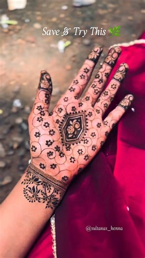 Simple henna tutorial 🌿#shorts