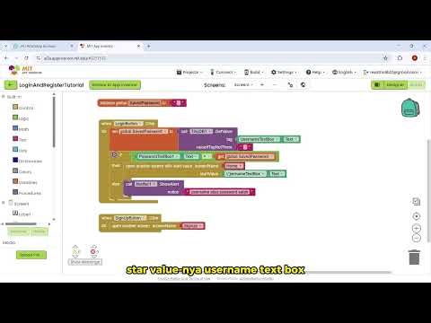Tutorial Membuat Login & Sign Up di MIT App Inventor (Simple Database!)