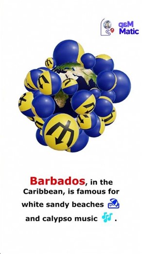 Barbados Country Ball 🇧🇧 | Fun Flag & Culture Facts Shorts