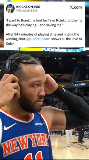 🔶 New York Knicks Fanpage 🔷 on Instagram: "The Captain, fresh off his latest game winner, still showing love for Tyler’s career night 👏"