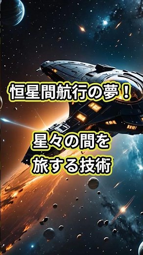 恒星間航行の夢！星々の間を旅する技術 #宇宙開発 #恒星間航行 #宇宙探査