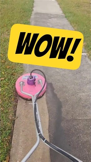 Dirty Sidewalk Gets Cleaned In Tampa, FL