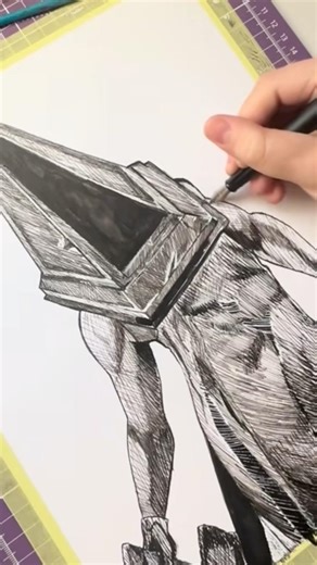 Pyramid head drawing! #silenthill #art #pyramidhead #videogames #games