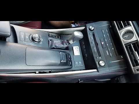 How to Remove Center Console from 2014 Lexus IS250 for Repair.