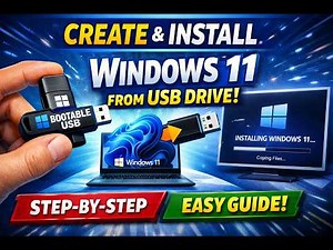 How to Create Windows 11 Bootable USB & Install Windows 11 (Step-by-Step)