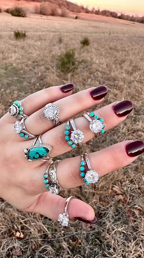 Customizable Sterling Silver Turquoise Engagement Rings | Handmade Jewelry