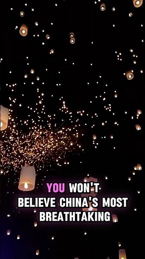 China's Magical Night: Thousands of Lanterns Light Up the Sky! 🤯 #china #youtubeshorts #chinafacts