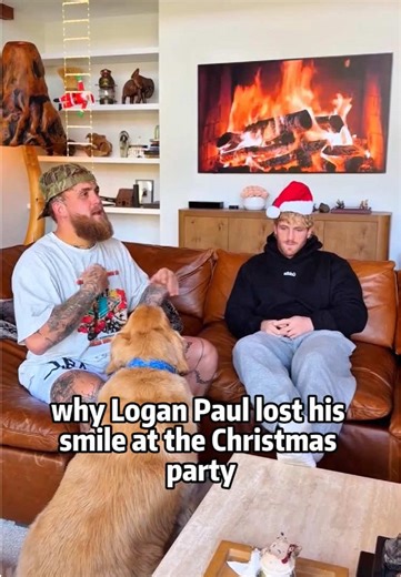 Why Logan Paul lost his smile at the Christmas party?#LoganPaul #JakePaul #Boxeo #Navidad #Viral