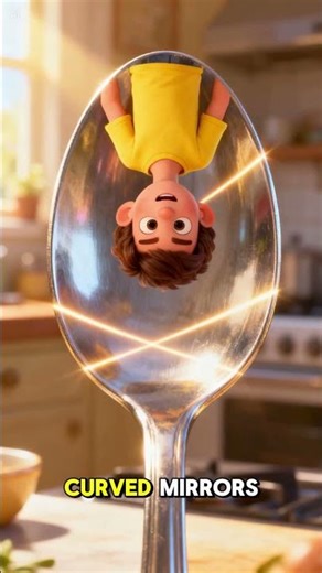 Spoon reflection flipping your face