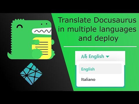 Translate your Docusaurus website