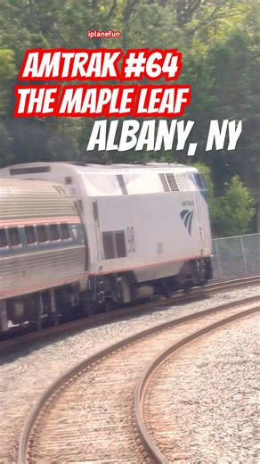 Amtrak Maple Leaf Albany NY #iplanefun #train ‪@novanscaler‬