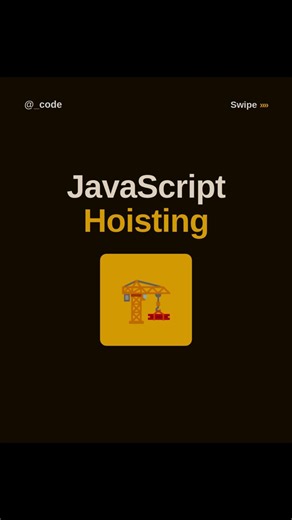 JavaScript hoisting 💯 #shorts #coding #javascript #ytshorts