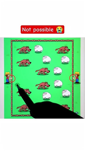 Draw Lines Puzzle: Help the Farmer Sort Wolves and Sheep