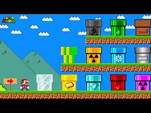 Super Mario Bros. but There Are MORE Custom Pipe All MATERIAL!