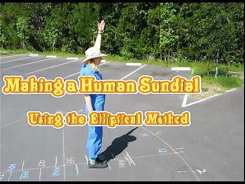 How to make a Human Sundial using the Elliptical Method (Solar Schoolhouse)