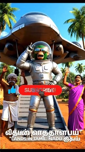 Alien Monkey Lands in Tamil Nadu!? 😳🐒🚀 | Tamil Sci-Fi Comedy Short