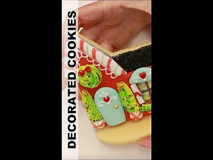 Christmas Cookies Ideas - Beginner Cookie Decorating for Christmas - Gingerbread House Project