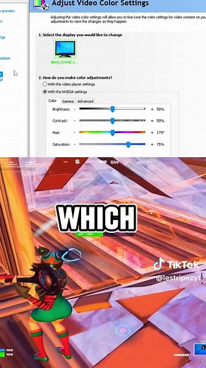 Best Nvidia Color Settings for Fortnite