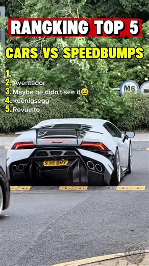 TOP 5 SUPERCARS VS SPEEDBUMPS (ENDING IS INSANE!) 😱💥