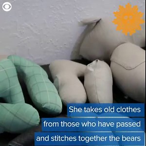 A woman in Mexico is making teddy bears from the clothing of COVID-19 victims for family members dealing with the loss of their loved ones. https://cbsn.ws/2LFLAql | CBS Sunday Morning