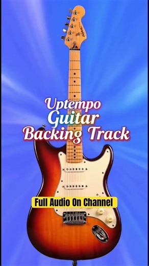 Uptempo Guitar Backing Track #shorts