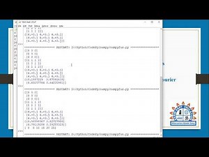 Numpy Examples -- part3 in Python programming in Tamil