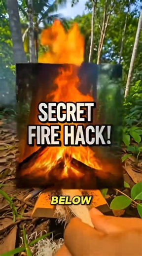 Life-Saving Wilderness Fire Hack Using Only Simple Tools 🌲 Step by StepDescription