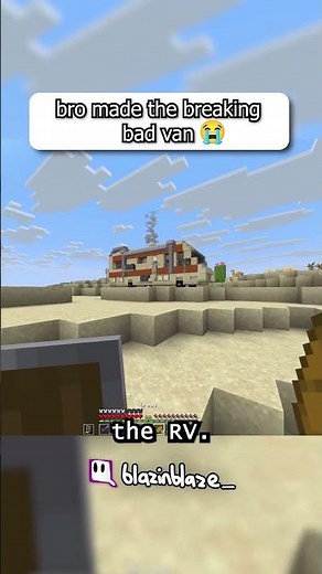 bro built the breaking bad van in minecraft 💀