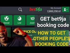 How To Get Bet9ja Booking Code | Get Other People's Booking Codes On Bet9ja And Win