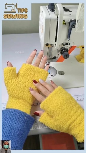 Let's sew fingerless gloves easily #tips #tipsandtricks #sewing #sewinghacks #tipsandtrick | Sewing Tips