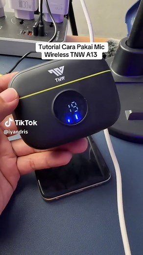 Tutorial cara pakai mic wireless tnw a13 #mictnw #micwireless #miclavalier #microphone #wibgajian
