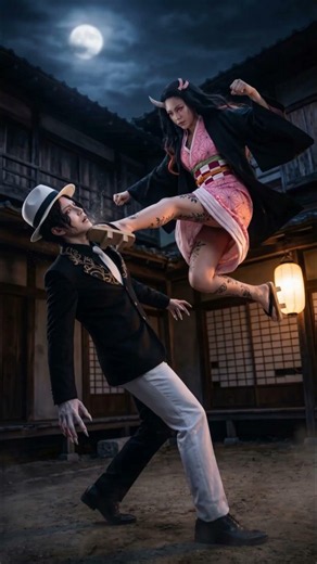 Nezuko Saves Tanjiro from Muzan! #nezuko #鬼滅の刃 #demonslayer