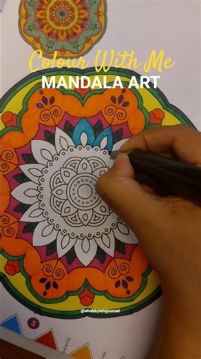 Mandala Art | Colour With Me | Colouring Book for Adults 10 #mandalaart #coloringbook