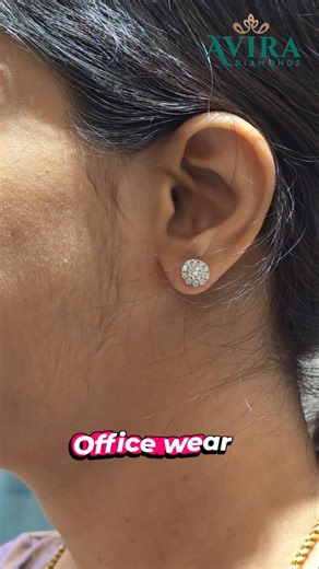 Budget Diamond studs single solitaire lab grown diamond stud Avira Diamonds TNagar Akshaya Tritiya