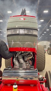 Warming up the “Triple Bypass” Diesel Super Stock Tractor ahead of the National Farm Machinery Show Championship Tractor Pull! #tractorpulling #diesel #mccormick #motorsport #turbo | BB Pulling Videos