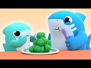 VEGETABLES SONG! Yes, yes, eat your veggies, BABY SHARK! - Healthy Habits - Songs for Kids