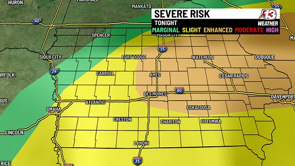 Severe storms to impact east central Iowa today