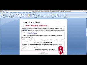 Part - 2 Angular 8 installation requirements and Setup Development Environment | Angular 8 Tutorial