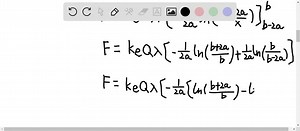 Identical thin rods of length 2 a carry equal charges,  Q,...