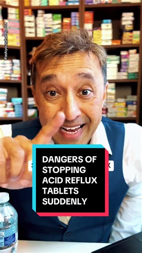 DANGERS OF STOPPING ACID REFLUX TABLETS SUDDENLY Overview Many people stop their acid reflux tablets and feel worse within days. This is not their condition returning. It is a known rebound effect where the stomach temporarily overproduces acid after the medication is stopped suddenly. Relevant Information Acid reflux tablets like proton pump inhibitors reduce stomach acid by blocking acid pumps. Over time, the stomach responds by increasing the number of these pumps. When the medication is stop