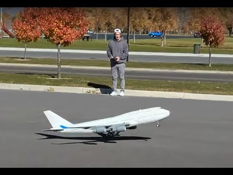 3D PRINTED RC BOEING 747-400 FLIGHT TEST #boeing747 #rcplane #3dprinting