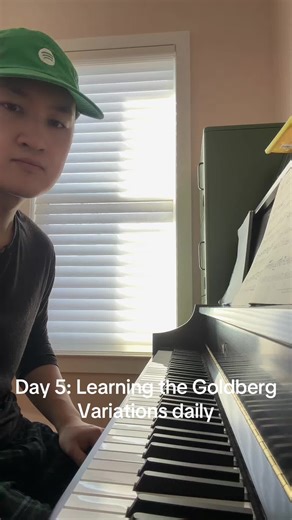 Day 5: learning a measure of the goldberg variations every day until i learn the goldberg variations #bach #goldbergvariations #aria