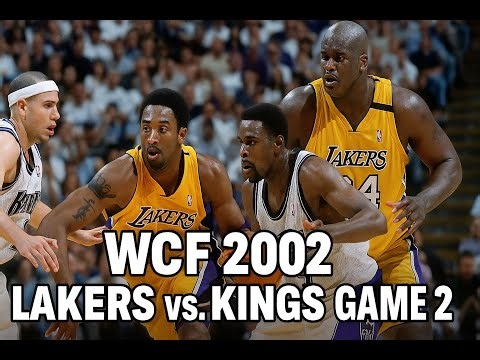 NBA WCF 2002 Los Angeles Lakers vs. Sacramento Kings Game 2 Kobe Bryant Full game