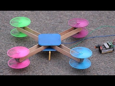 How to make Drone at home (Quadcopter) Simple