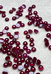 Tanzanian Ruby Cabochon | 2-4.5mm Vivid Red Gemstones - Etsy