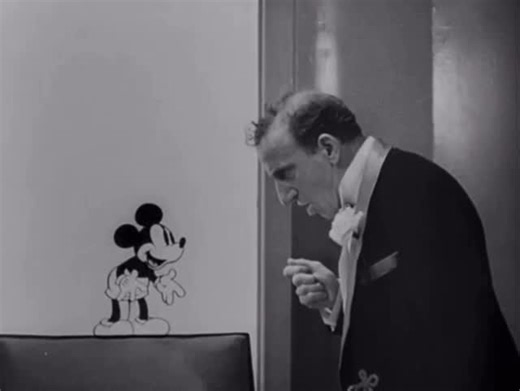 ⟢ on Instagram: "A first-class scene and interaction between none other than Jimmy Durante and Mickey Mouse, from the pre-code musical comedy extravaganza HOLLYWOOD PARTY (‘34). ✨ The Hot Chocolate Soldiers (n. h. brown, a. freed) by Walt Disney Pictures is sung by the fabulous Art Jarrett. I will share the rest in a new post, as the clip is over 5 mins long. #jimmydurante #mickeymouse #classicfilm"