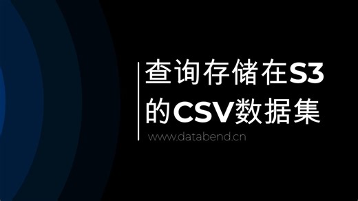 查询存储在 S3 的 CSV 数据集