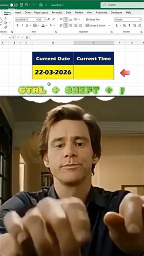 Current Date & Time in Excel ⏰🔥 | Easy Formula!