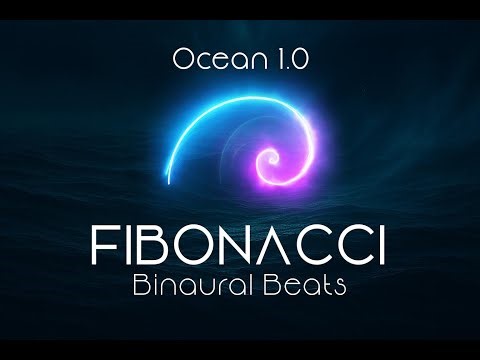 Fibonacci Sequence - Binaural Beats with Ocean Sounds – Deep Relaxation & Meditation - Black Screen