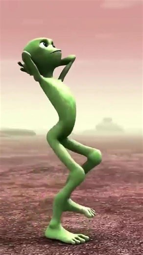 Green Alien Dance | El Chombo - Dame Tu Cosita feat. - Yeşil Uzaylı Dansı #dametucosita #shorts